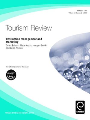 cover image of Tourism Review, Volume 63, Issue 2